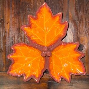 Better Homes and Gardens Maple Leaf Ceramic Dish
